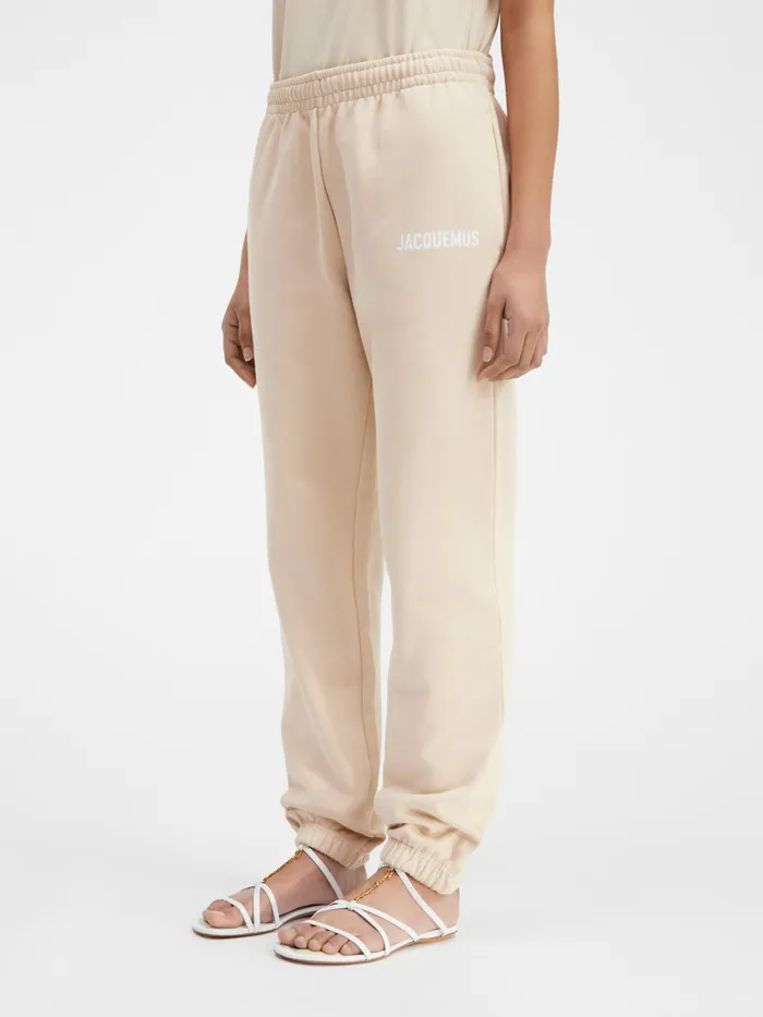JACQUEMUS Sweatshirts and Joggings Logo Printed TrackPants Light Beige 8211 Women