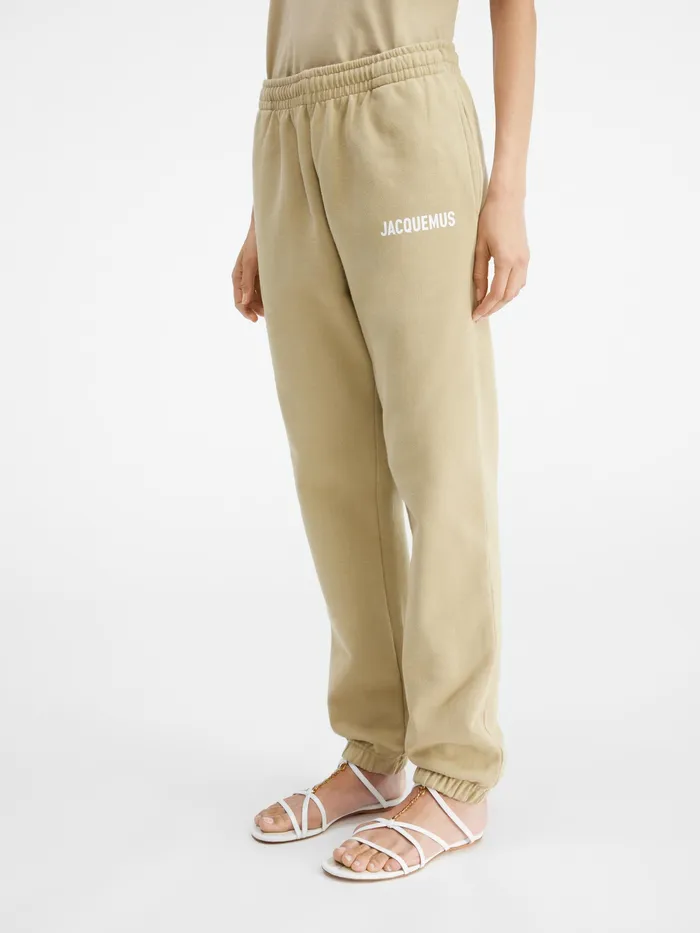 JACQUEMUS Sweatshirts and Joggings Logo Printed TrackPants Light Khaki 8211 Men