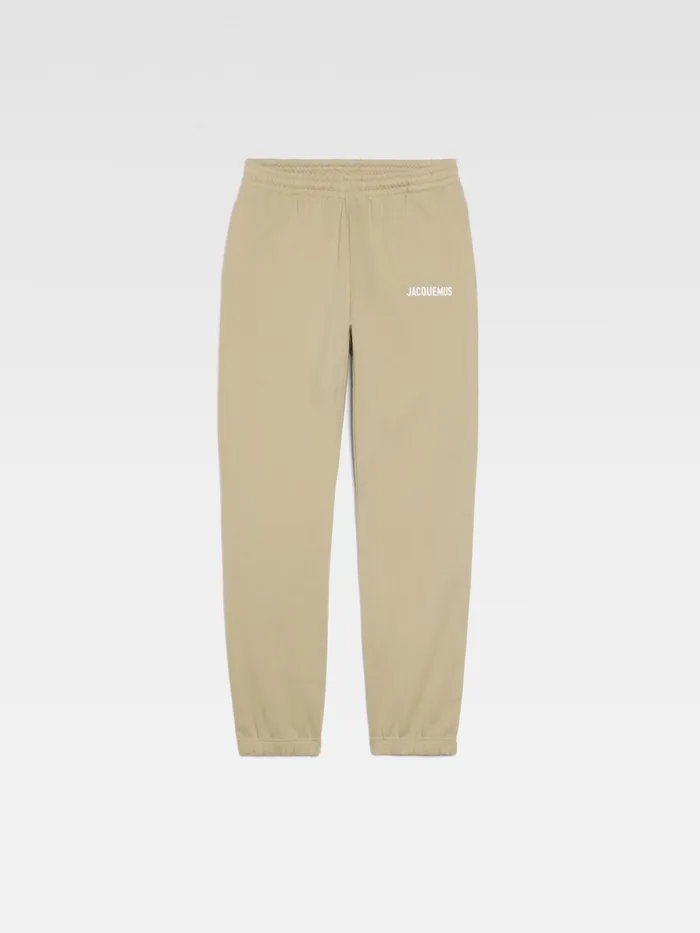 JACQUEMUS Sweatshirts and Joggings Logo Printed TrackPants Light Khaki 8211 Men