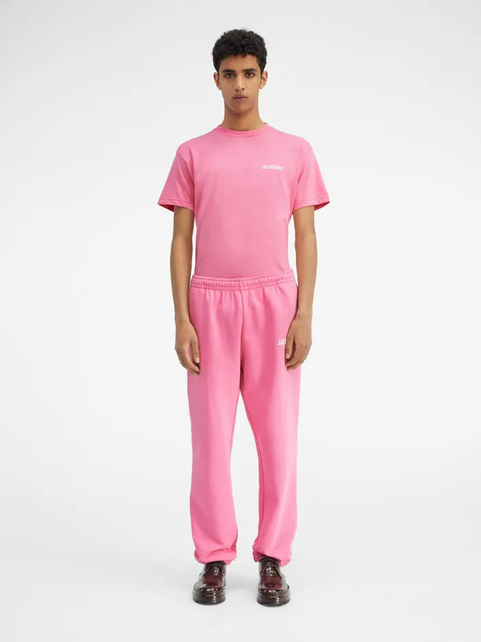 JACQUEMUS Sweatshirts and Joggings Logo Printed TrackPants Pink 8211 Women