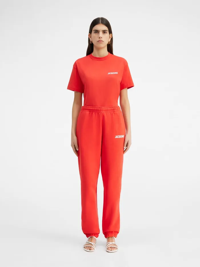 JACQUEMUS Sweatshirts and Joggings Logo Printed TrackPants Red 8211 Men