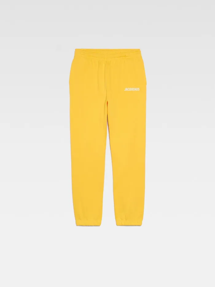 JACQUEMUS Sweatshirts and Joggings Logo Printed TrackPants Yellow 8211 Men