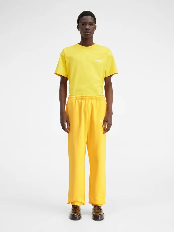 JACQUEMUS Sweatshirts and Joggings Logo Printed TrackPants Yellow 8211 Men
