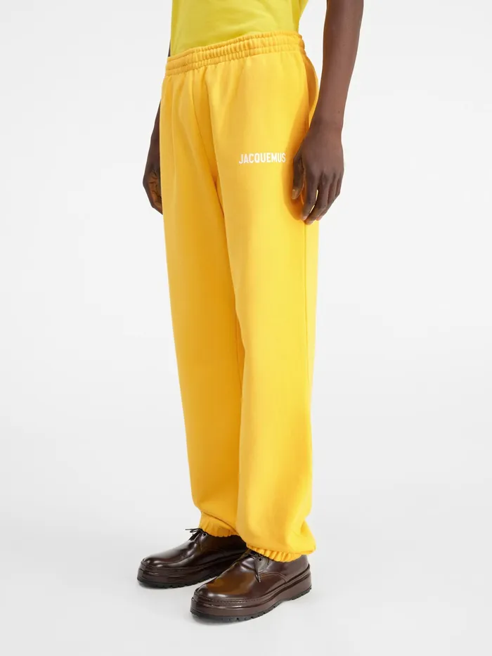 JACQUEMUS Sweatshirts and Joggings Logo Printed TrackPants Yellow 8211 Men