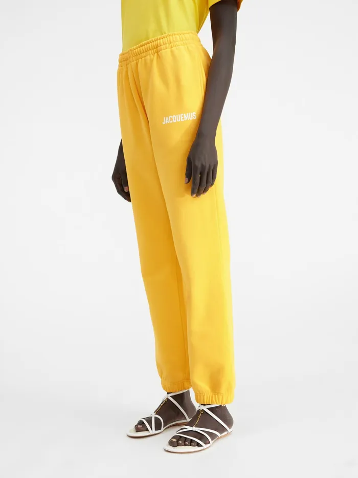 JACQUEMUS Sweatshirts and Joggings Logo Printed TrackPants Yellow 8211 Men