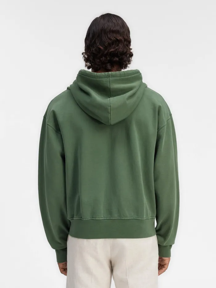 JACQUEMUS Sweatshirts and Joggings Wave Logo ZipUp Hoodie Dark Green 8211 Men