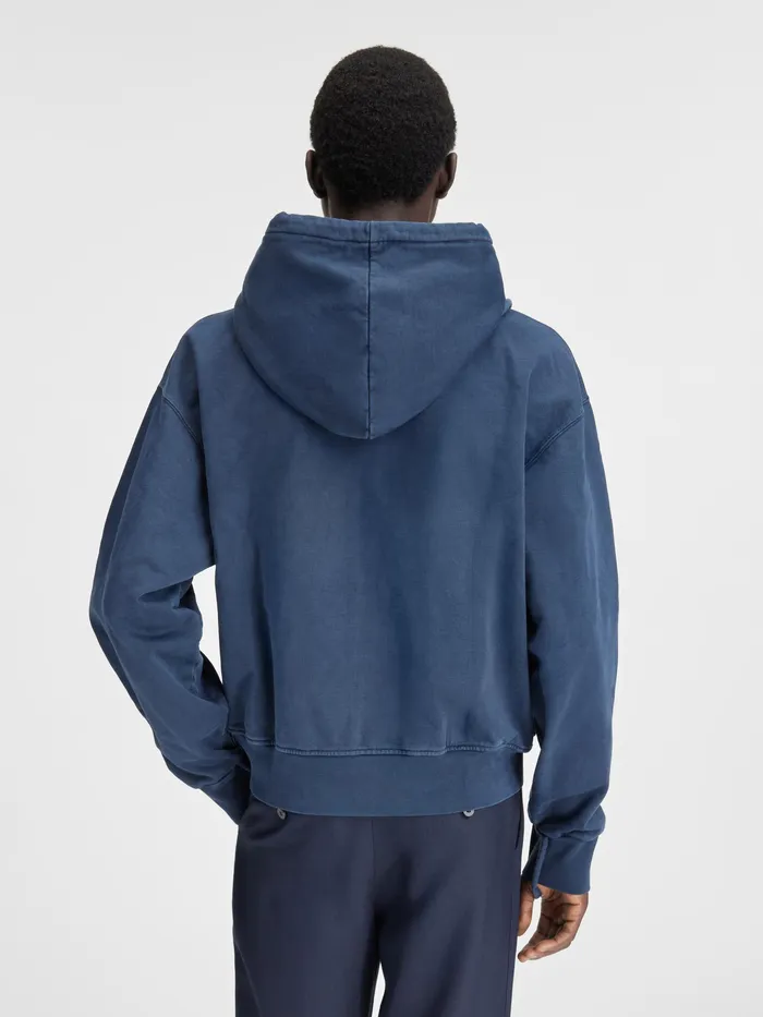 JACQUEMUS Sweatshirts and Joggings Wave Logo ZipUp Hoodie Dark Navy 8211 Men