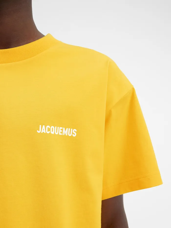 JACQUEMUS Tshirts Classic Logo TShirt Yellow 8211 Men