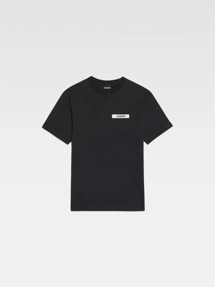 JACQUEMUS Tshirts Grosgrain Logo TShirt Black 8211 Men