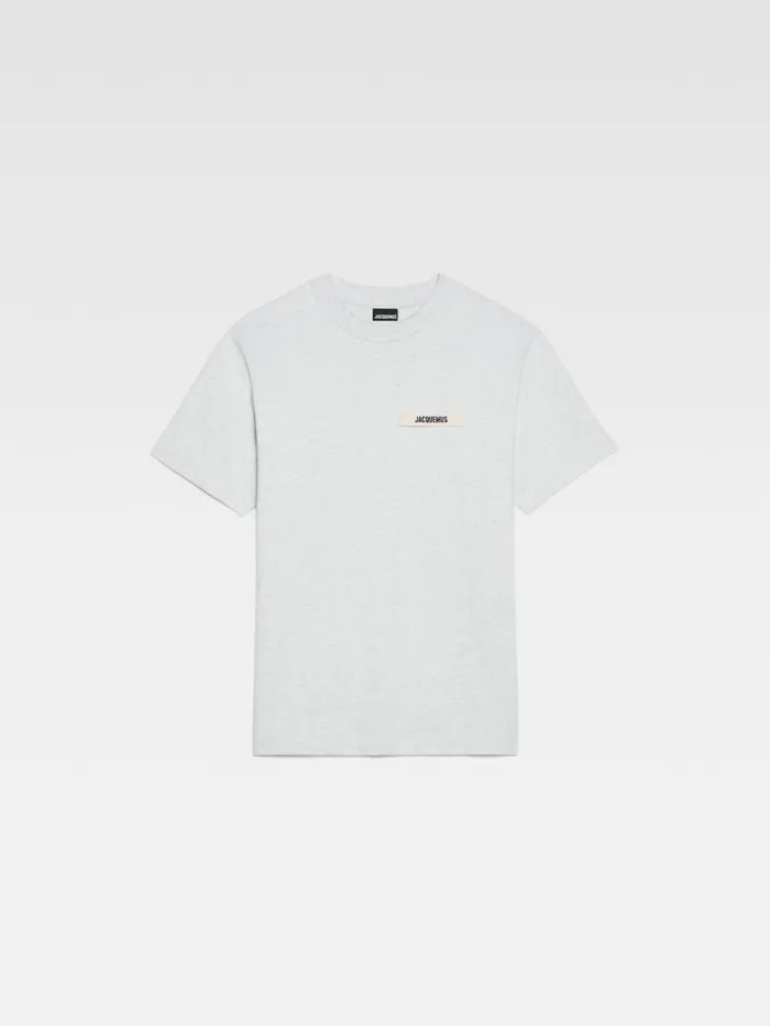 JACQUEMUS Tshirts Grosgrain Logo TShirt Grey 8211 Men