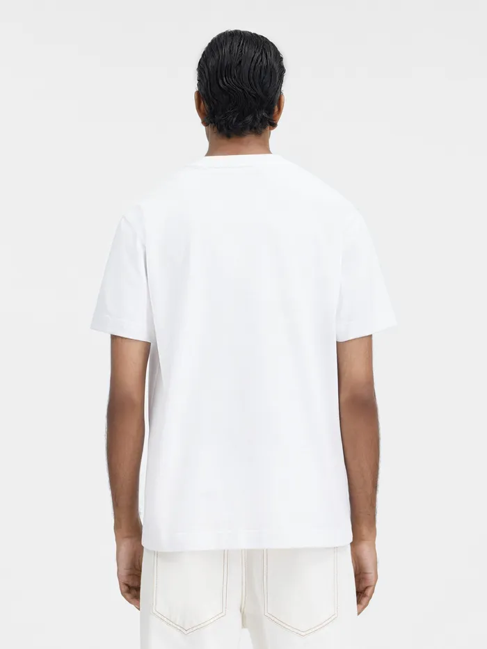 JACQUEMUS Tshirts Grosgrain Logo TShirt White 8211 Men
