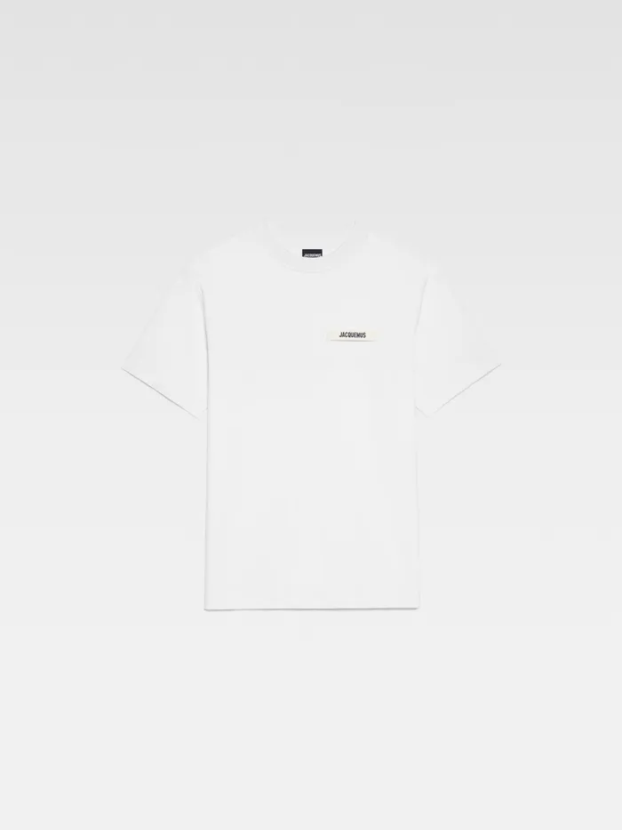 JACQUEMUS Tshirts Grosgrain Logo TShirt White 8211 Men