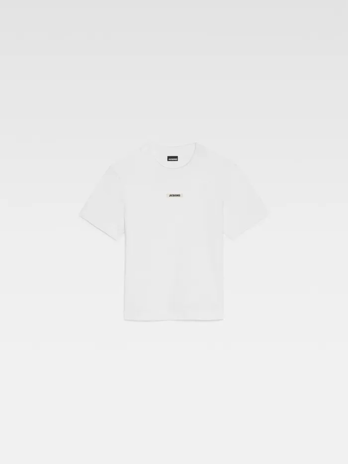JACQUEMUS Tshirts Grosgrain Logo TShirt White 8211 Women