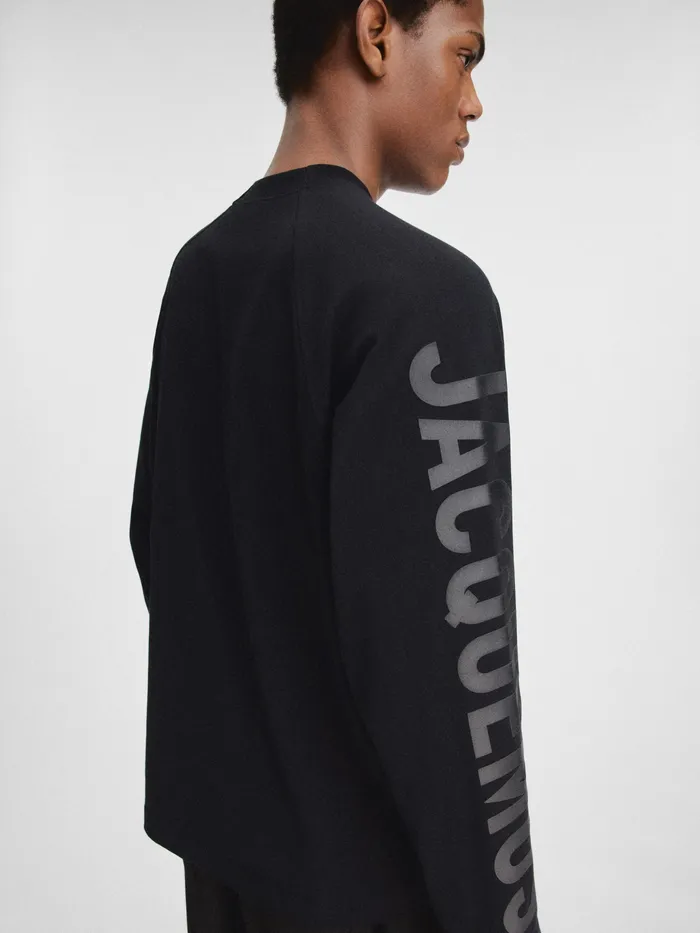 JACQUEMUS Tshirts Logo Sleeve TShirt Black 8211 Men