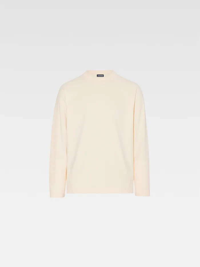 JACQUEMUS Tshirts Logo Sleeve TShirt Light Beige 8211 Men
