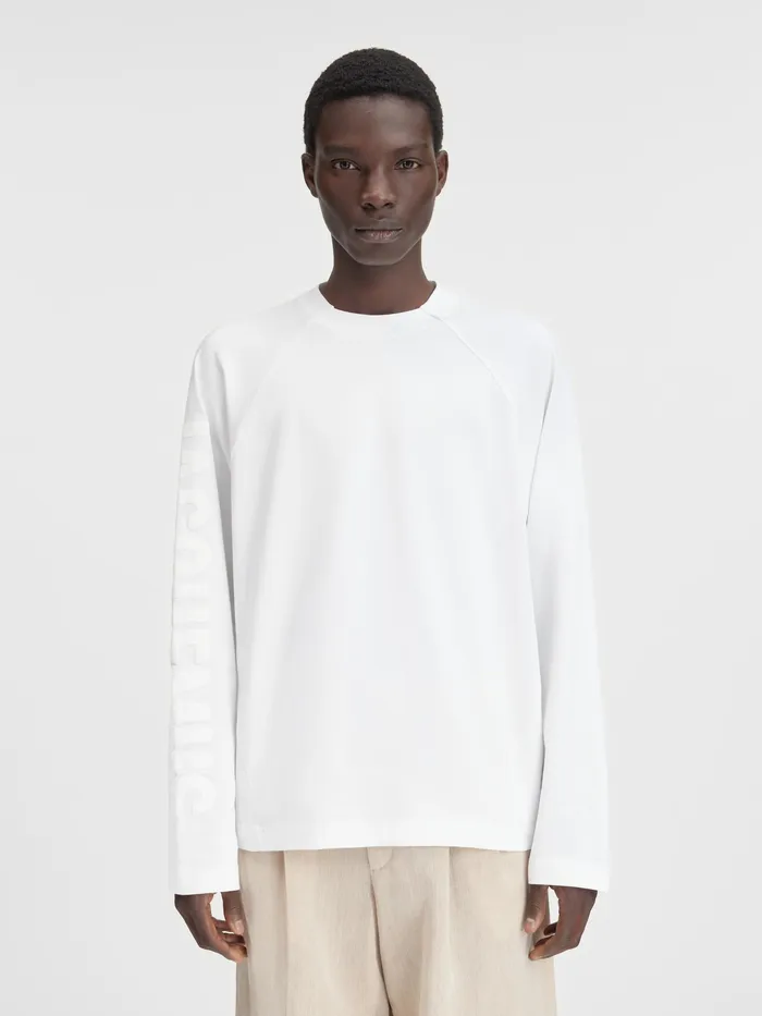 JACQUEMUS Tshirts Logo Sleeve TShirt White 8211 Men