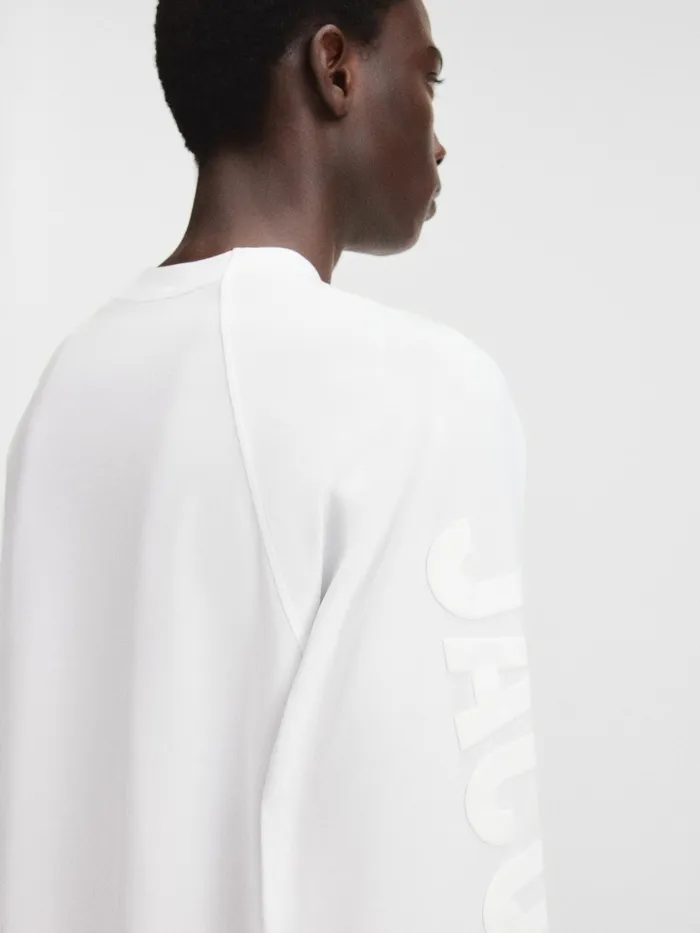 JACQUEMUS Tshirts Logo Sleeve TShirt White 8211 Men