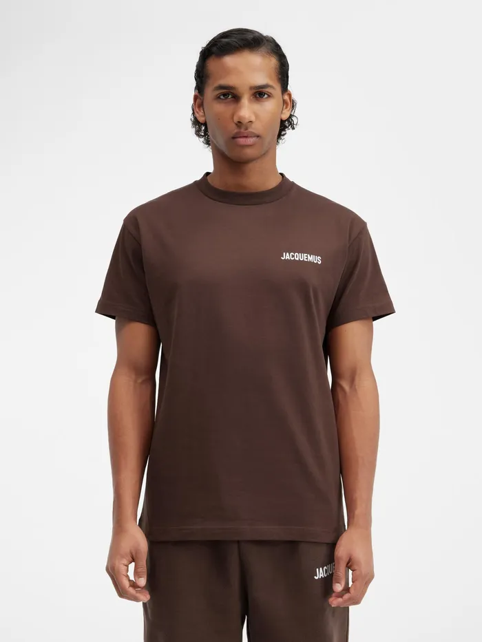 JACQUEMUS Tshirts Logo TShirt Brown 8211 Men