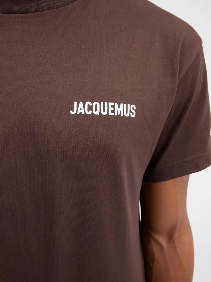JACQUEMUS Tshirts Logo TShirt Brown 8211 Men