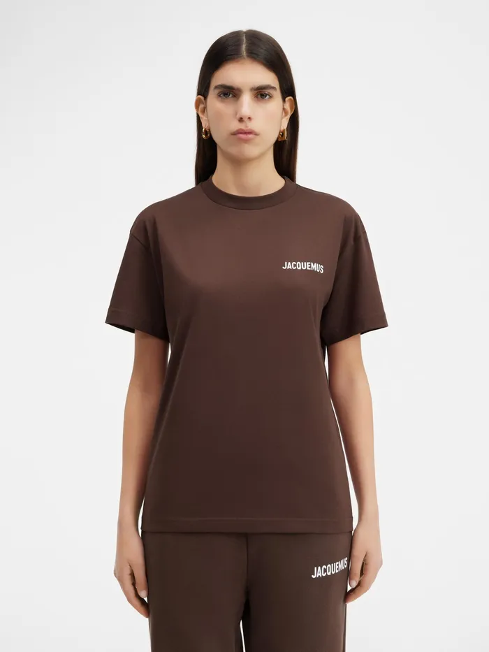 JACQUEMUS Tshirts Logo TShirt Brown 8211 Men
