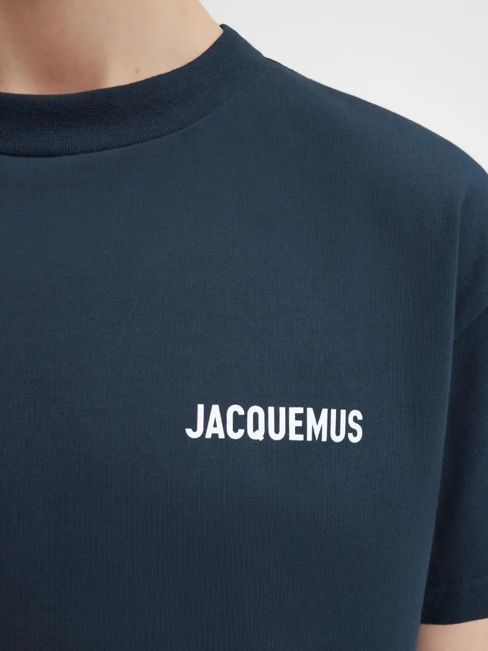 JACQUEMUS Tshirts Logo TShirt Dark Navy 8211 Women
