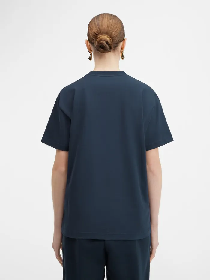 JACQUEMUS Tshirts Logo TShirt Dark Navy 8211 Women