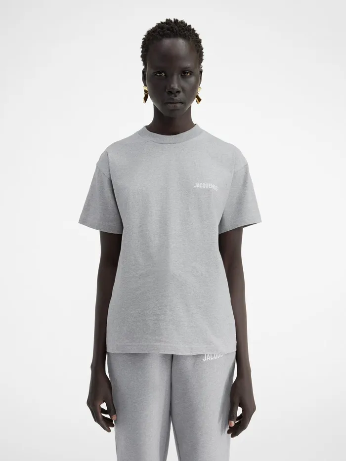 JACQUEMUS Tshirts Logo TShirt Grey 8211 Women