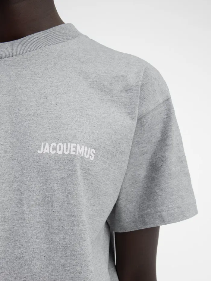 JACQUEMUS Tshirts Logo TShirt Grey 8211 Women