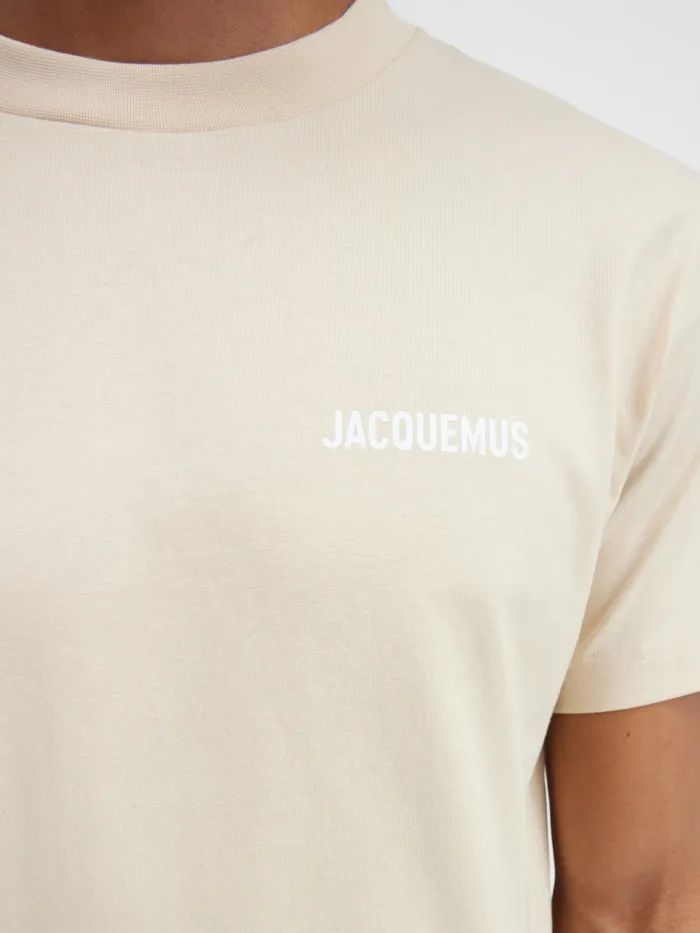 JACQUEMUS Tshirts Logo TShirt Light Beige 8211 Men