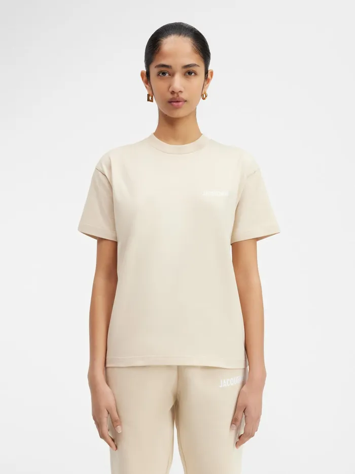 JACQUEMUS Tshirts Logo TShirt Light Beige 8211 Men