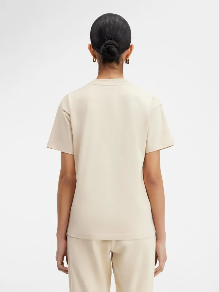 JACQUEMUS Tshirts Logo TShirt Light Beige 8211 Women