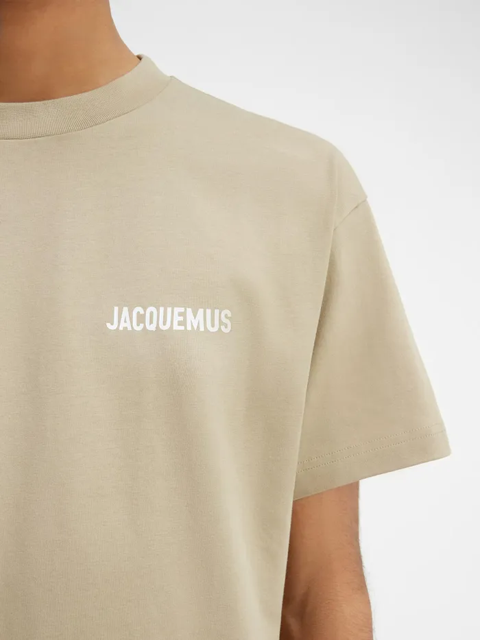 JACQUEMUS Tshirts Logo TShirt Light Khaki 8211 Men