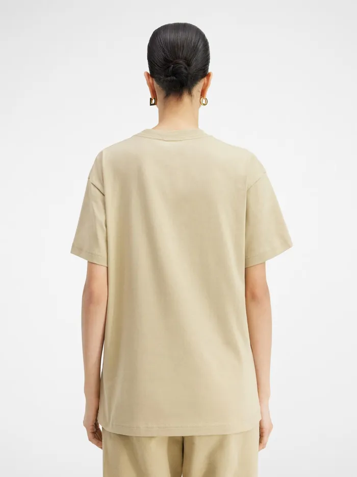 JACQUEMUS Tshirts Logo TShirt Light Khaki 8211 Men