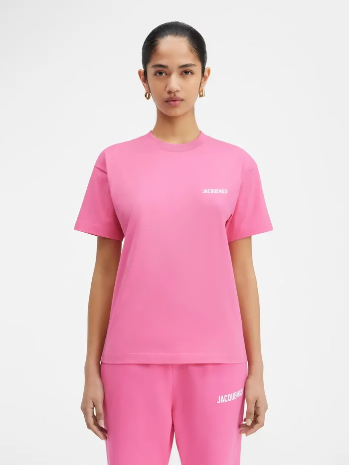 JACQUEMUS Tshirts Logo TShirt Pink 8211 Men
