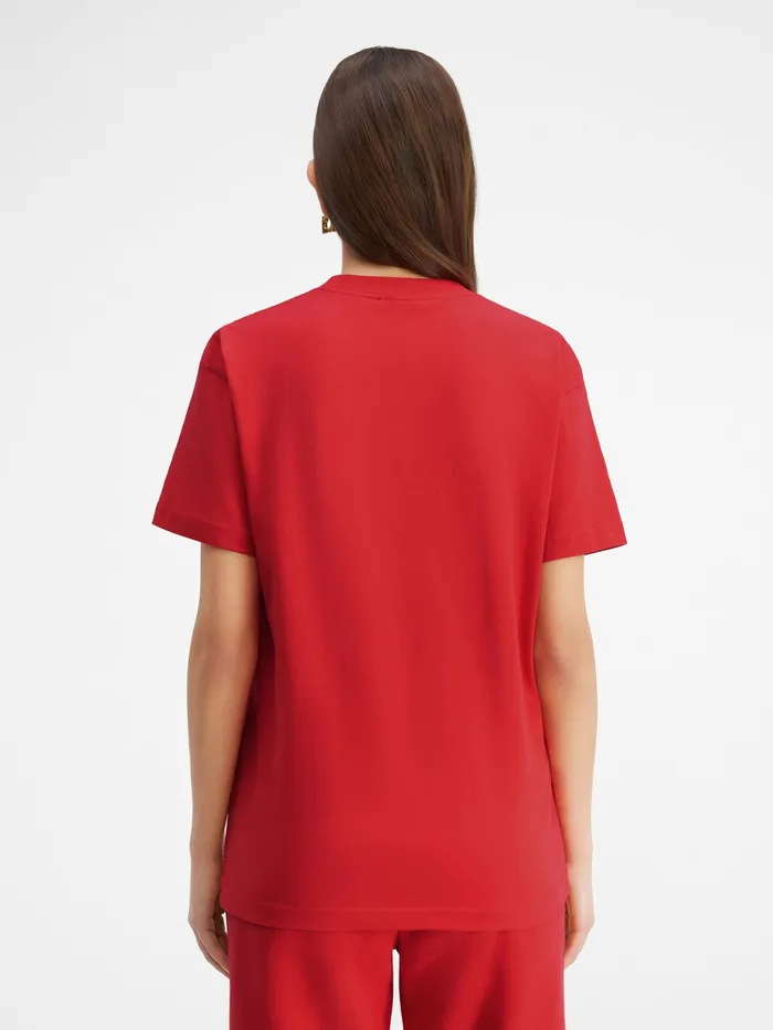 JACQUEMUS Tshirts Logo TShirt Red 8211 Women
