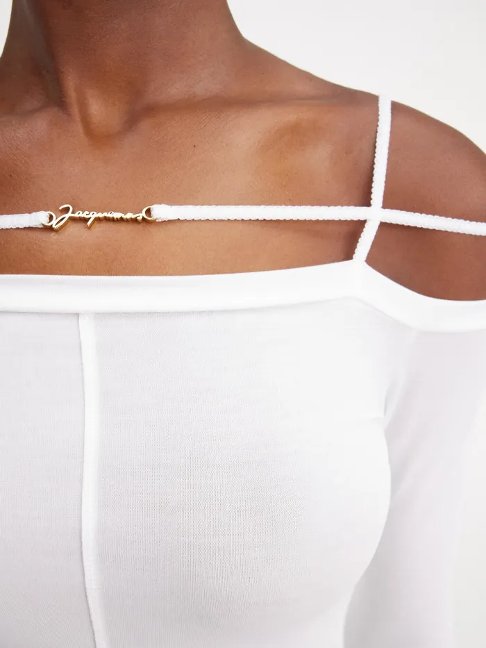 JACQUEMUS Tshirts Long Sleeve Lingerie TShirt White 8211 Women