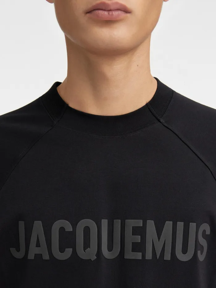 JACQUEMUS Tshirts Raglan Logo TShirt Black 8211 Men