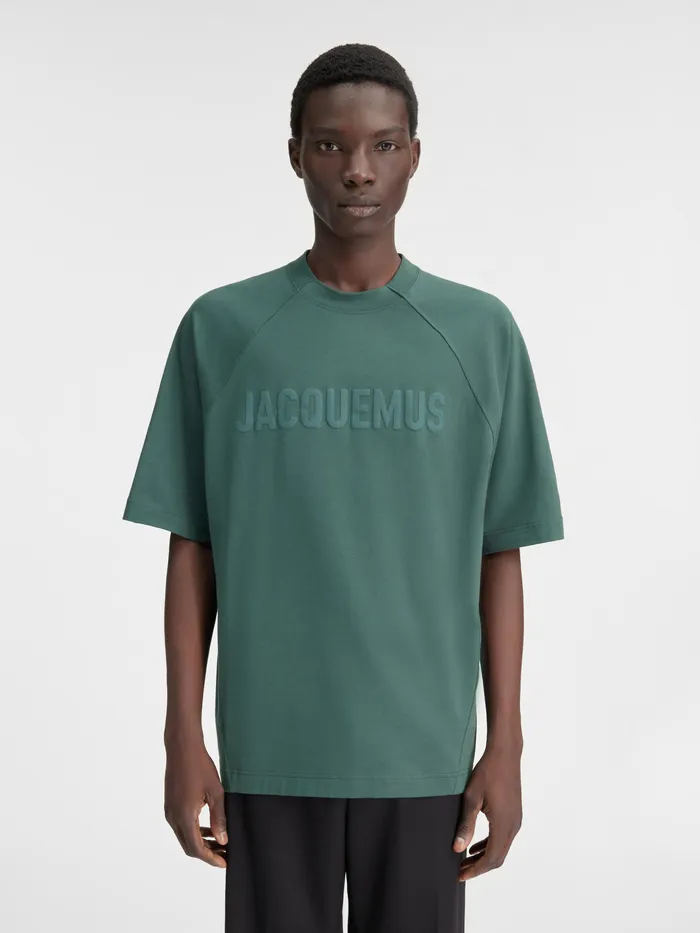 JACQUEMUS Tshirts Raglan Logo TShirt Dark Green 8211 Men