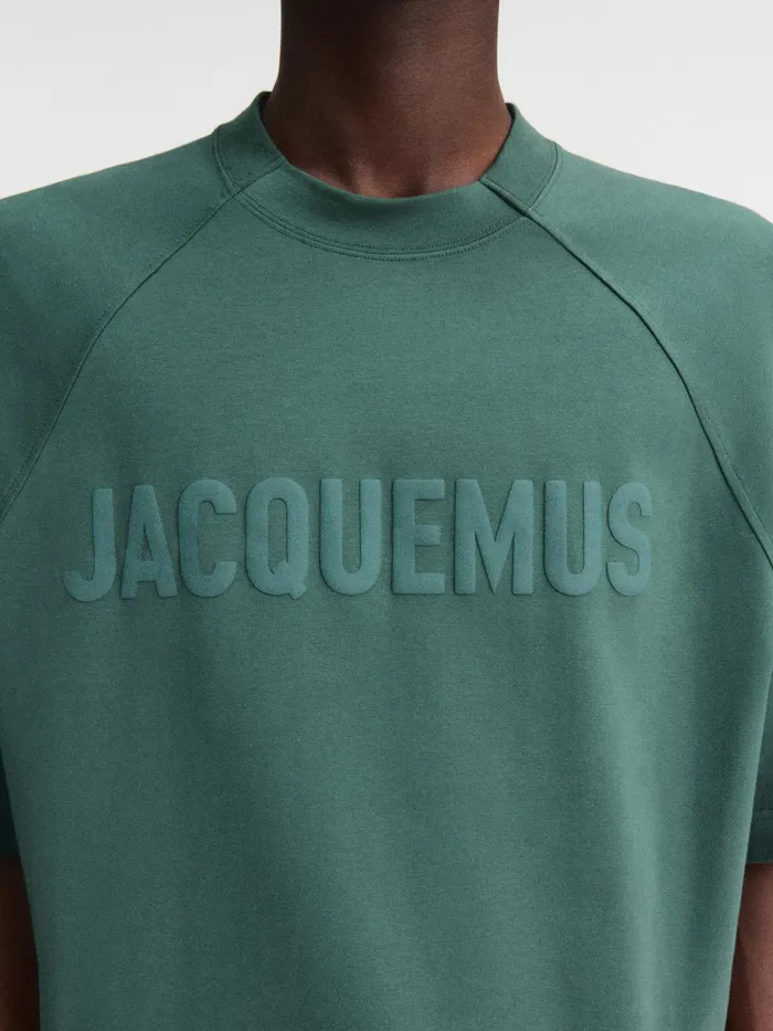 JACQUEMUS Tshirts Raglan Logo TShirt Dark Green 8211 Men