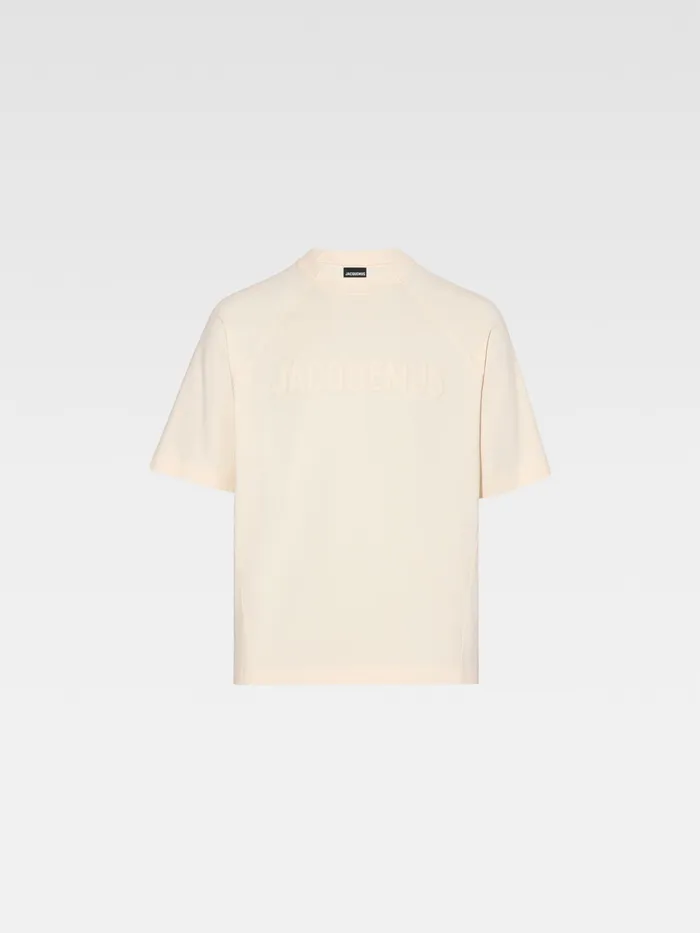 JACQUEMUS Tshirts Raglan Logo TShirt Light Beige 8211 Men