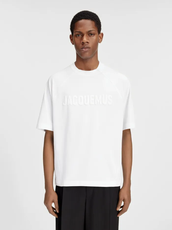 JACQUEMUS Tshirts Raglan Logo TShirt White 8211 Men