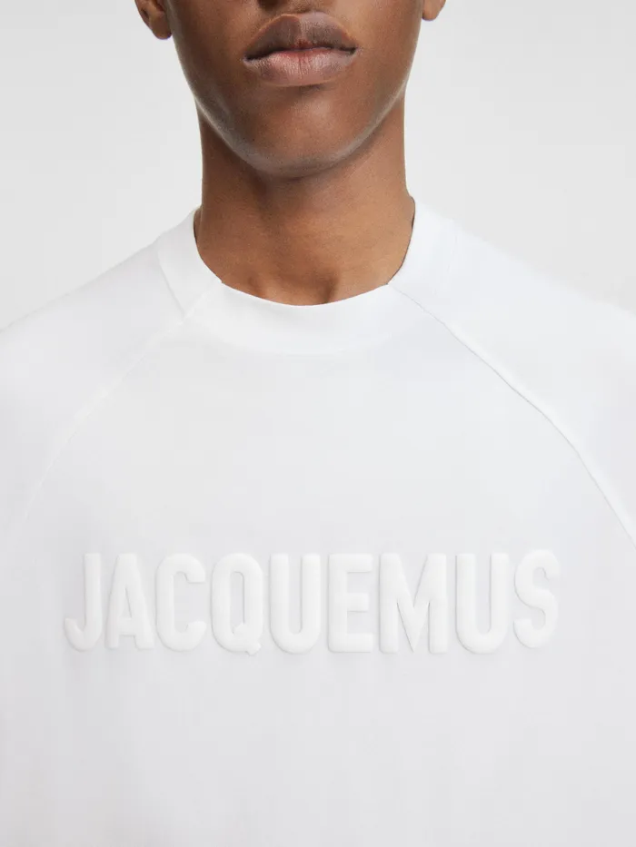 JACQUEMUS Tshirts Raglan Logo TShirt White 8211 Men