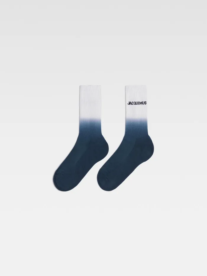 JACQUEMUS Textile Accessories Gradient Socks Navy 8211 Men