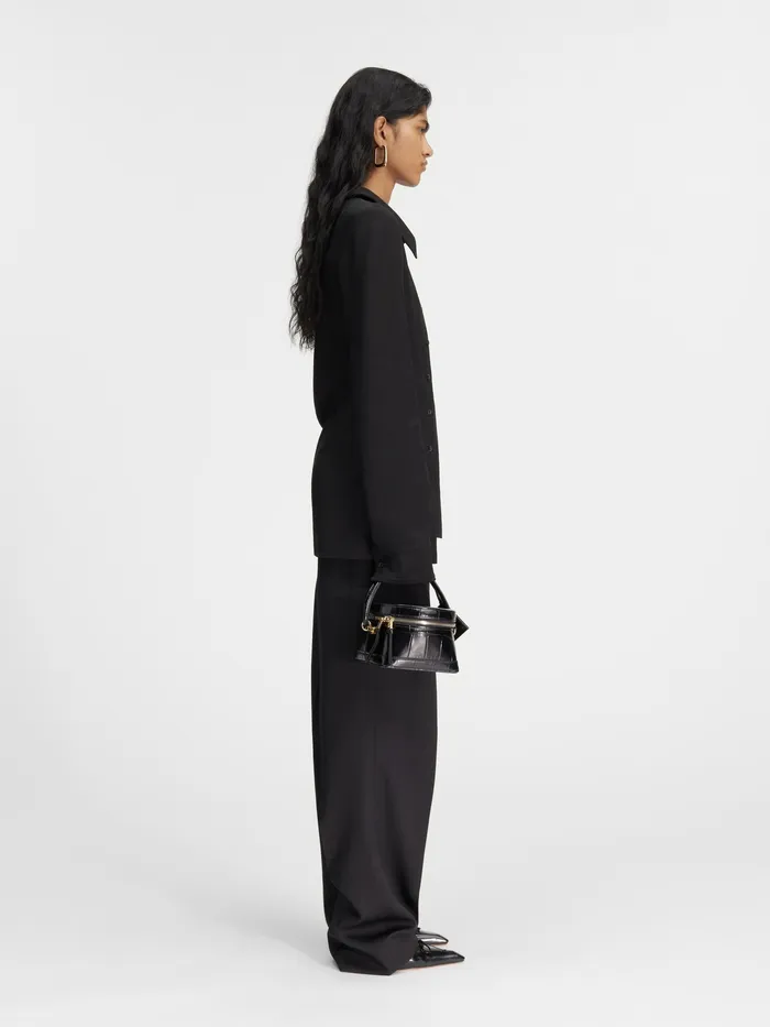 JACQUEMUS Tops Asymmetric Shirt Black 8211 Women