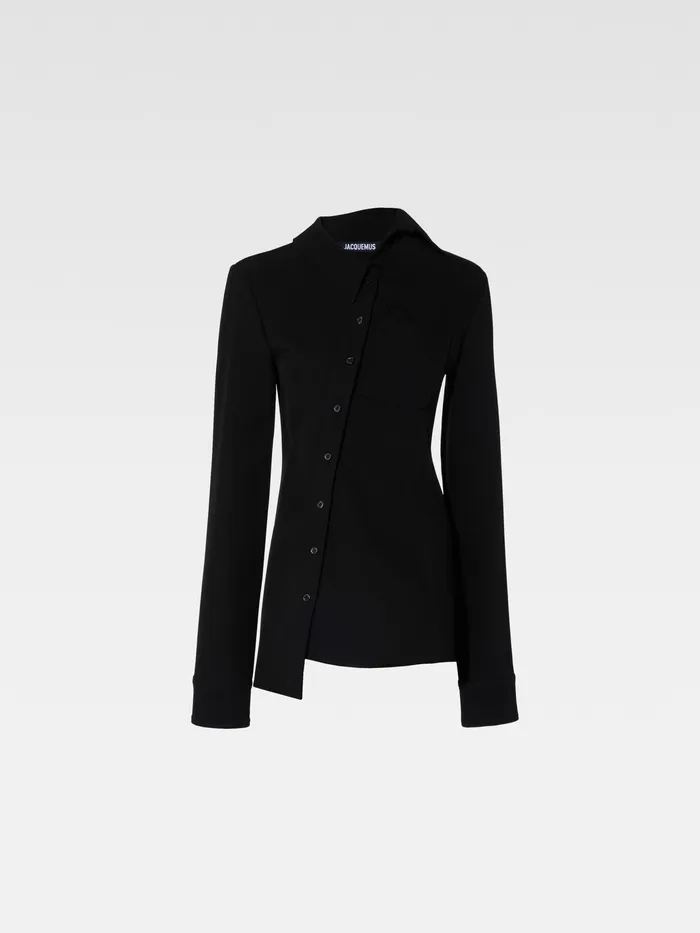 JACQUEMUS Tops Asymmetric Shirt Black 8211 Women