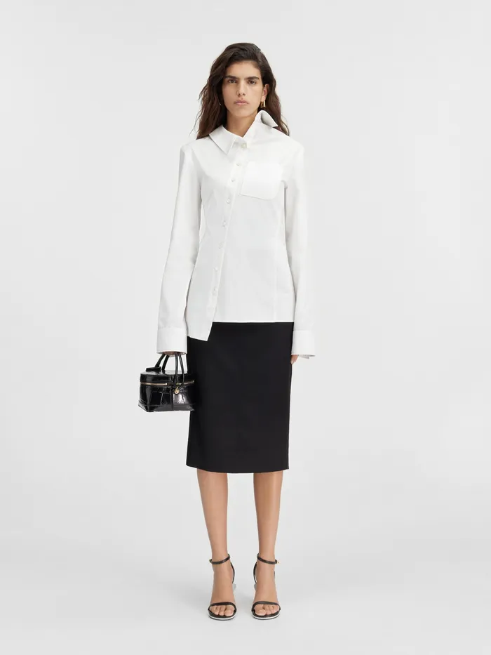 JACQUEMUS Tops Asymmetric Shirt White 8211 Women