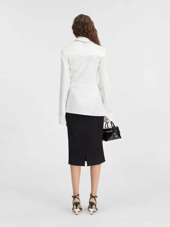 JACQUEMUS Tops Asymmetric Shirt White 8211 Women