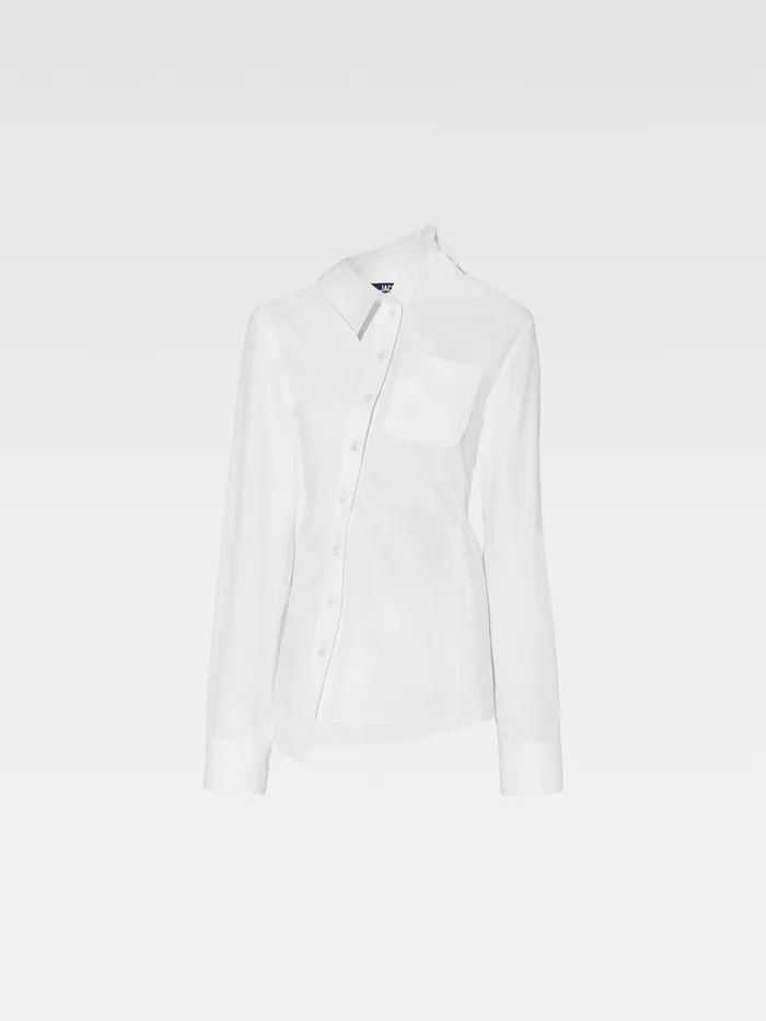 JACQUEMUS Tops Asymmetric Shirt White 8211 Women
