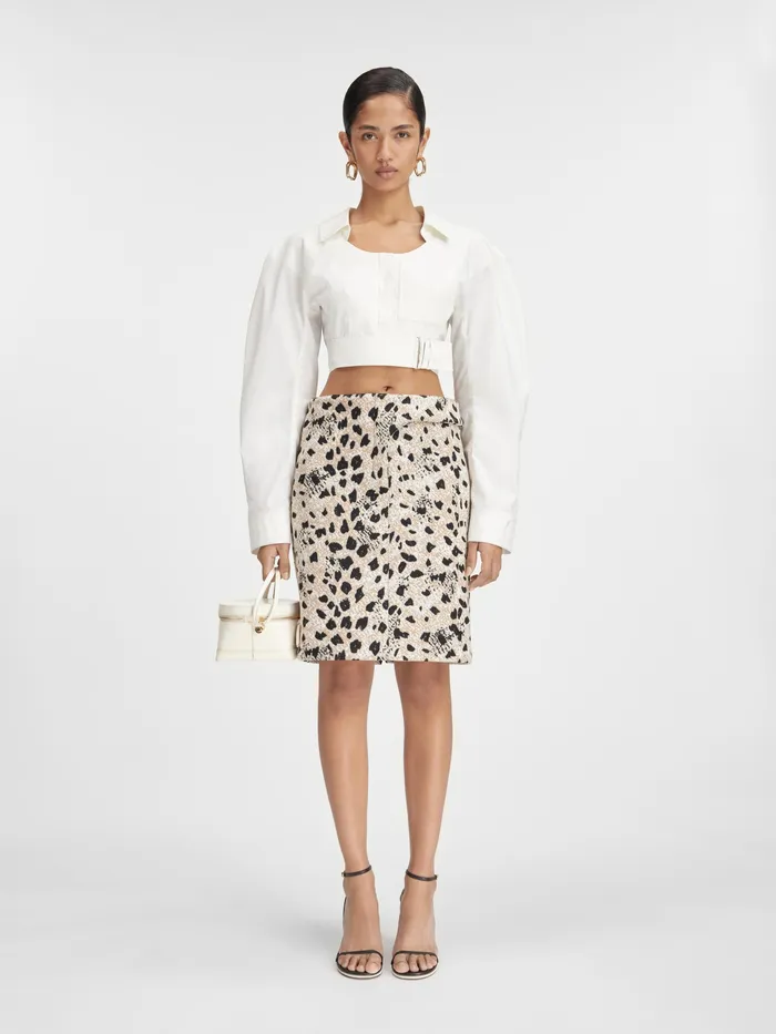 JACQUEMUS Tops Belted Bolero Shirt White 8211 Women