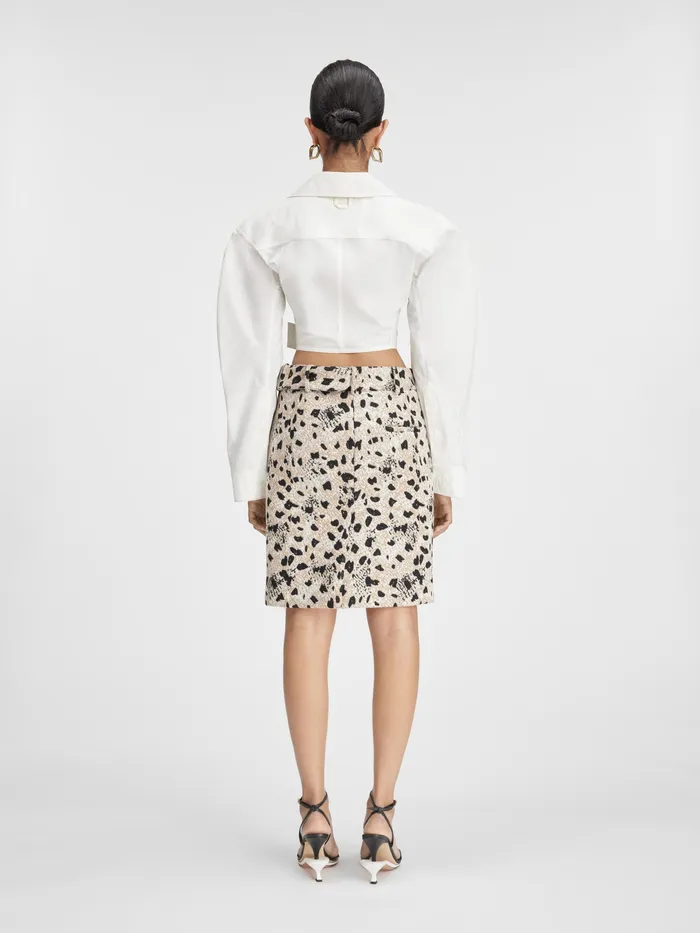 JACQUEMUS Tops Belted Bolero Shirt White 8211 Women